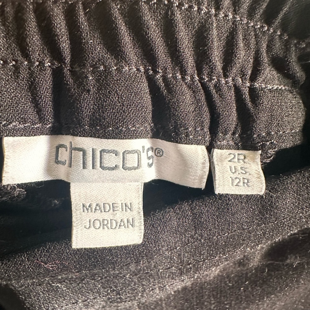 Chico’s Cargo Wideleg Pants Black size 12 - Picture 8 of 12
